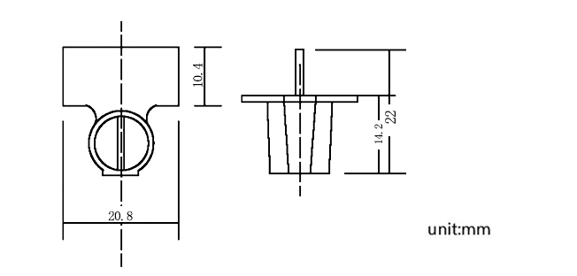 Twist-Typ-Plastikzählerplombe Twist Type Plastic Meter Seal