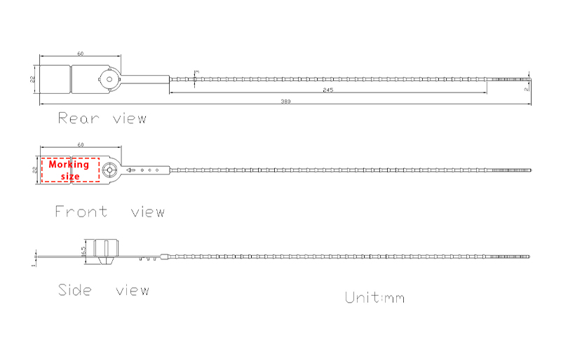 LKW-Plomben aus Kunststoff Plastic Truck Seals