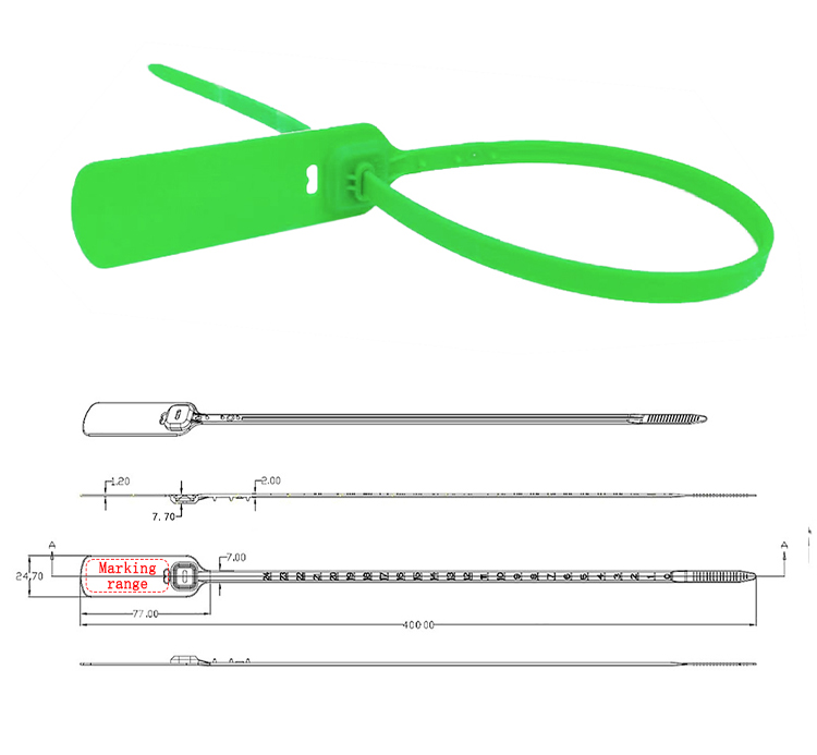 Buntes Mehrzweck-Sicherheitssiegel aus Kunststoff Multi Purpose Colorful Plastic Security Seal