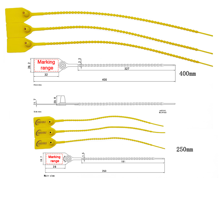 Pull-tite Hochsichere Kunststoffplombe Pull-tite High Secure Plastic Seal