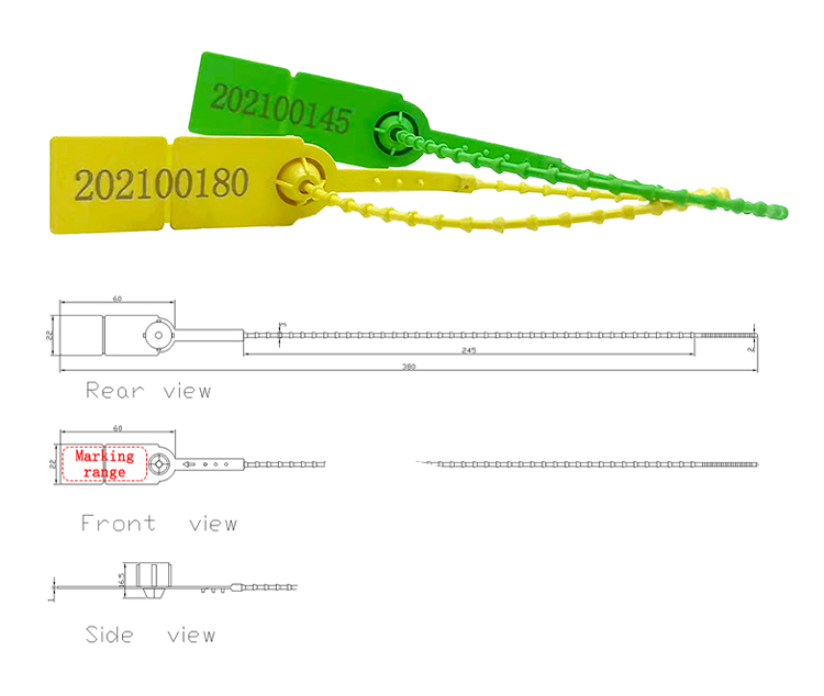 Günstiger Fabrikpreis Kunststoff-Sicherheitssiegel Cheap Factory Price Plastic Security Seal