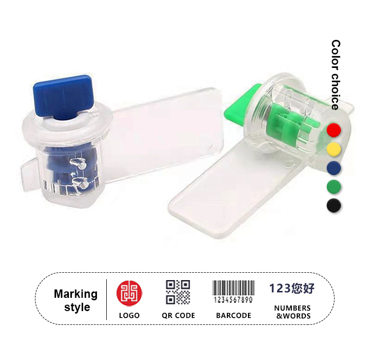 Manipulationssicheres, transparentes Twist-Meter-Siegel Anti-tamper Twist Transparent Meter seal