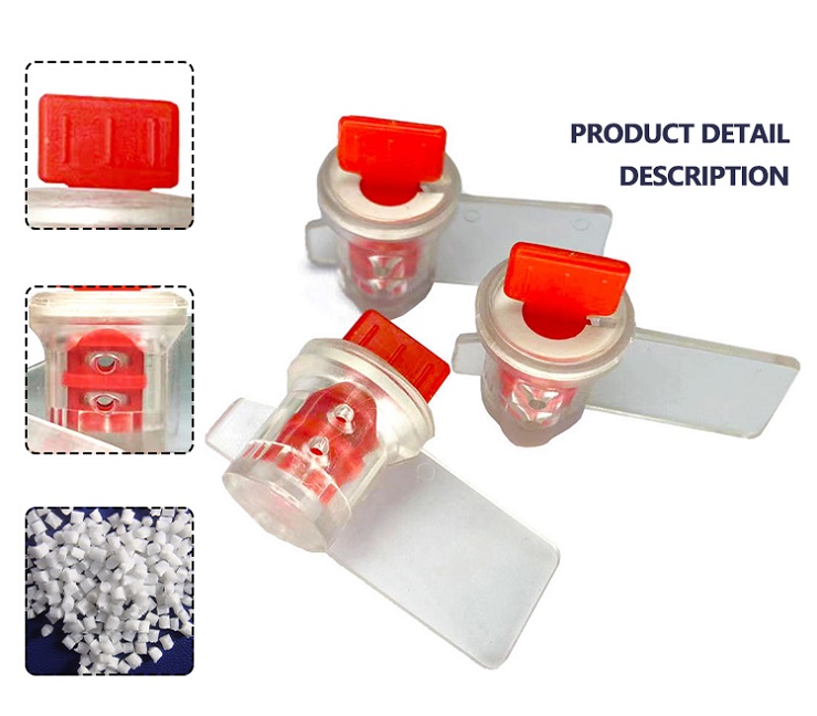 Manipulationssicheres, transparentes Twist-Meter-Siegel Anti-tamper Twist Transparent Meter seal