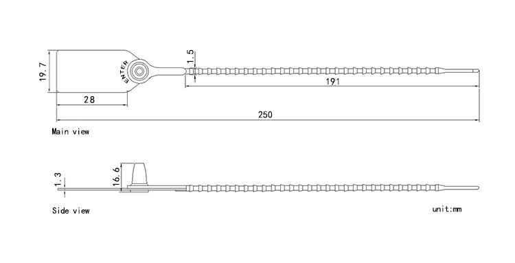 Verstellbare Kunststoffdichtungen Adjustable Plastic Seals