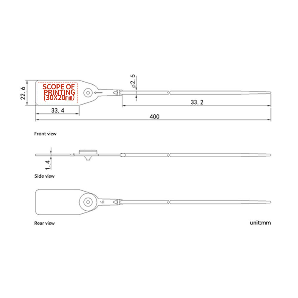 Manipulationssiegel aus Kunststoff Plastic Tamper Seals