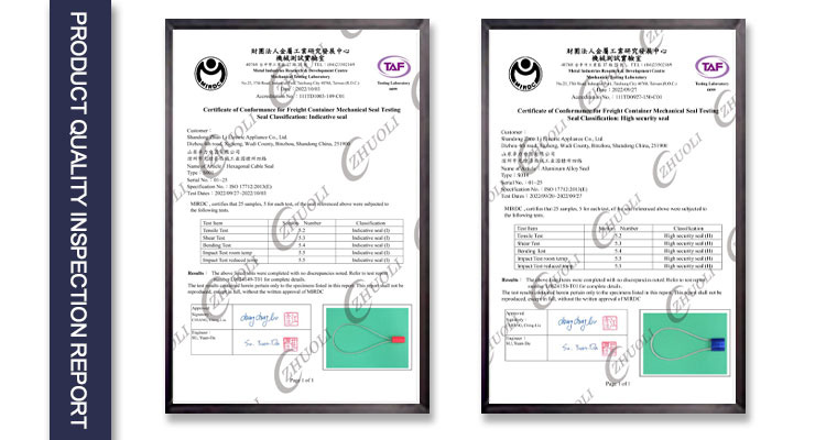 Anhänger-Sicherheitssiegel Trailer Security Seal