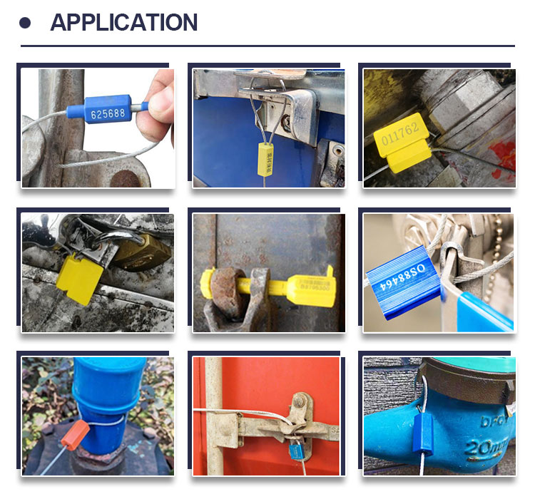 S002 Manipulationssichere Kabelplomben S002 Manipulationssichere Kabelplomben