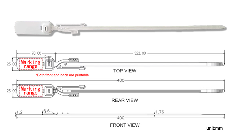 L025 Kunststoff-Hochsicherheitsplombe L025 Kunststoff-Hochsicherheitsplombe